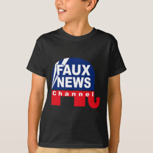 Fake News - Faux News Anti Trump  T-Shirt