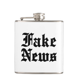 Fake News Hip Flask