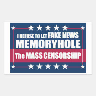 Fake News Memoryhole The Mass Censorship Sticker