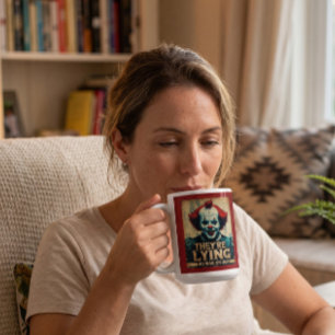 Fake News No War Iran Clown Coffee Mug