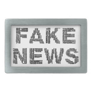 Fake News Propaganda Belt Buckle