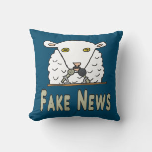 Fake News Throw Pillow