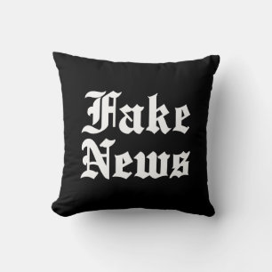 Fake News Throw Pillow