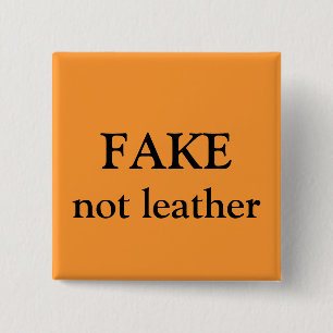 FAKE not leather 2 Inch Square Button