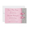 Fake Pink Bow Diamonds Save The Date Baby Shower