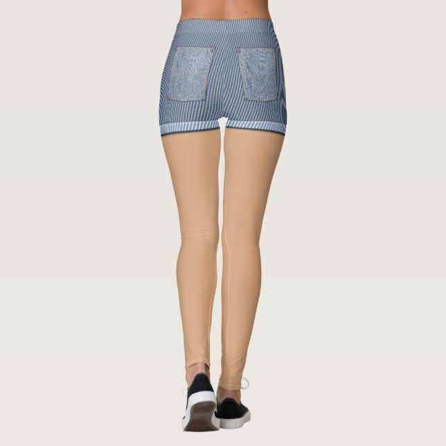 Fake Shorts Leggings (Back)
