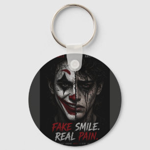 “Fake Smile, Real Pain: The Truth Behind Man Keychain