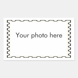 Fake stamp photo greeting sticker