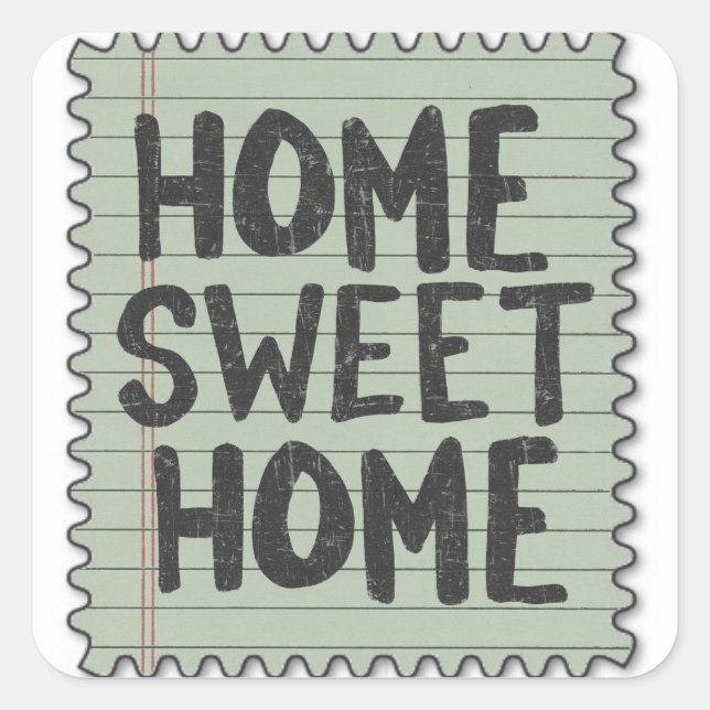 fake stamps square sticker (Front)