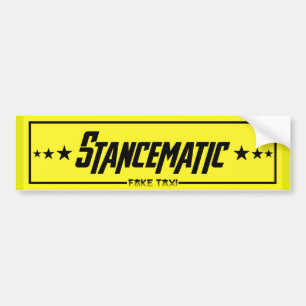 FAKE TAXI SLAP BUMPER STICKER