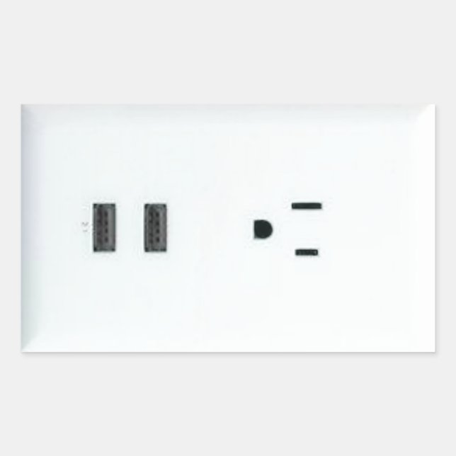Fake USB Outlet Sticker (Front)