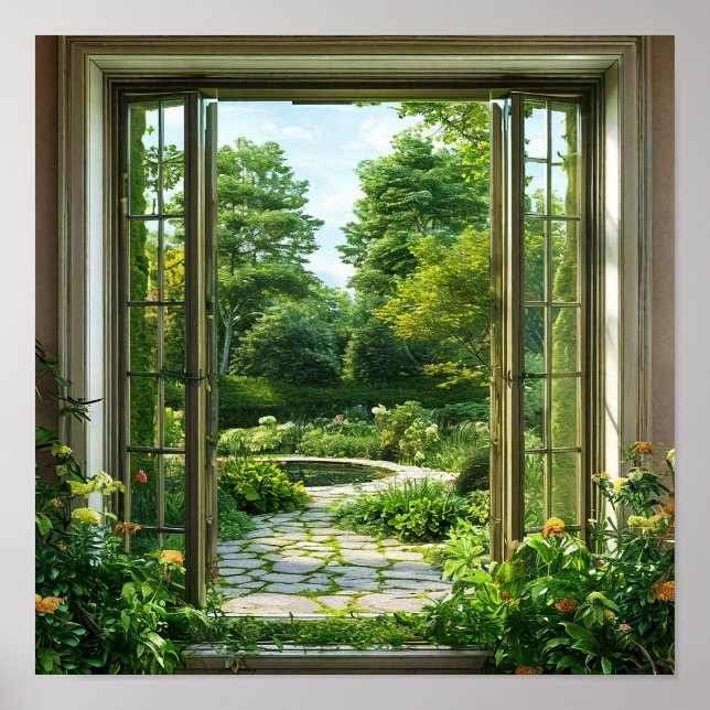 Fake window landscape poster (Front)
