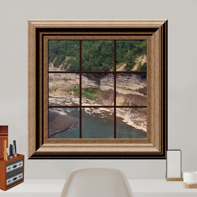 Fake Window Poster Canyon River Pacifique (Créateur téléchargé)