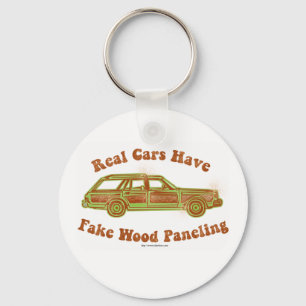 Fake Wood Panelling Keychain