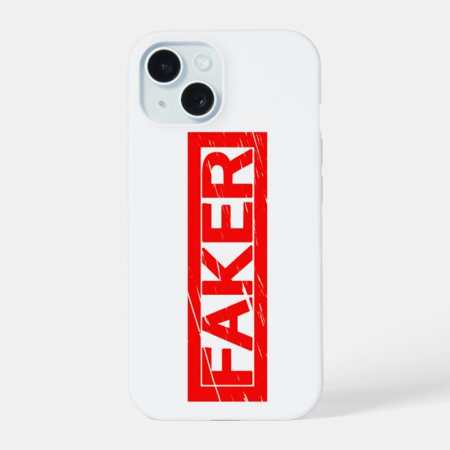 Faker Stamp iPhone 15 Case (Back)