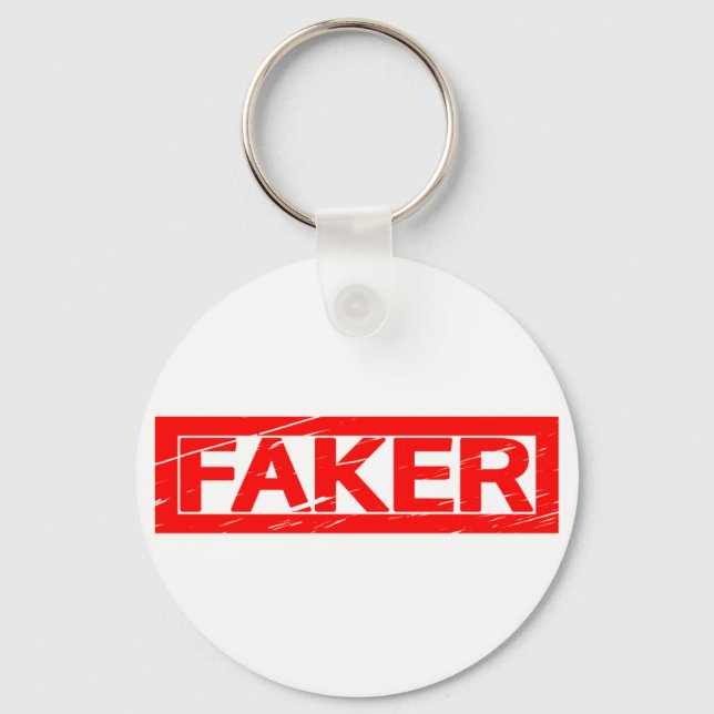 Faker Stamp Keychain (Front)