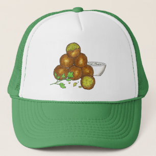 Falafel Balls Middle Eastern Chickpeas Egyptian Trucker Hat