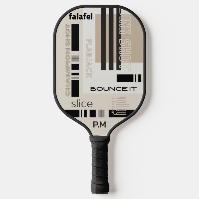 Falafel Bounce It  Pickleball Paddle (Front)