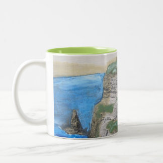 Falaises de Moher, tasse de café de peinture de