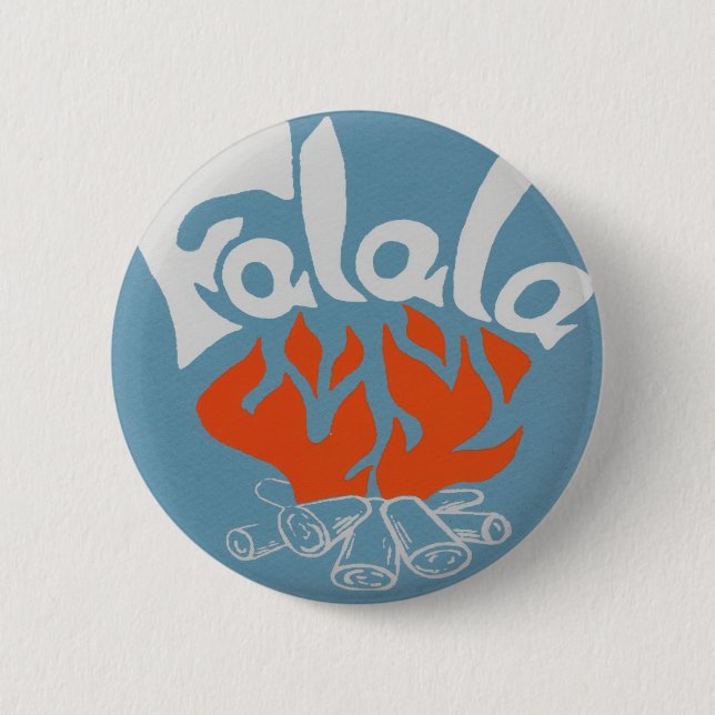 FaLaLa 2 Inch Round Button (Front)