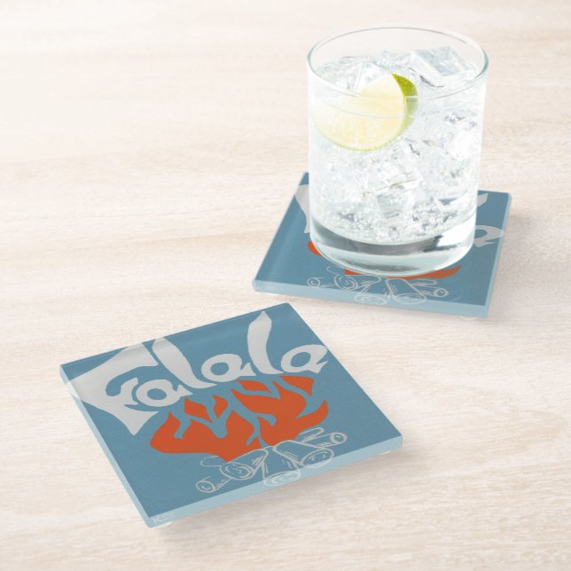 FaLaLa Glass Coaster (Angled)