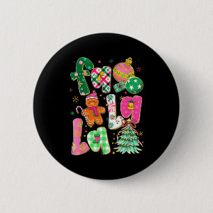 Falala Sublimation Gingerbread Preppy Christmas Co 2 Inch Round Button