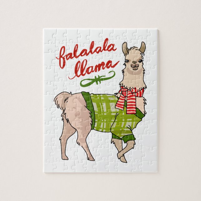 Falalala Llama Jigsaw Puzzle (Vertical)