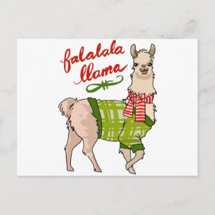 Falalala Llama Postcard