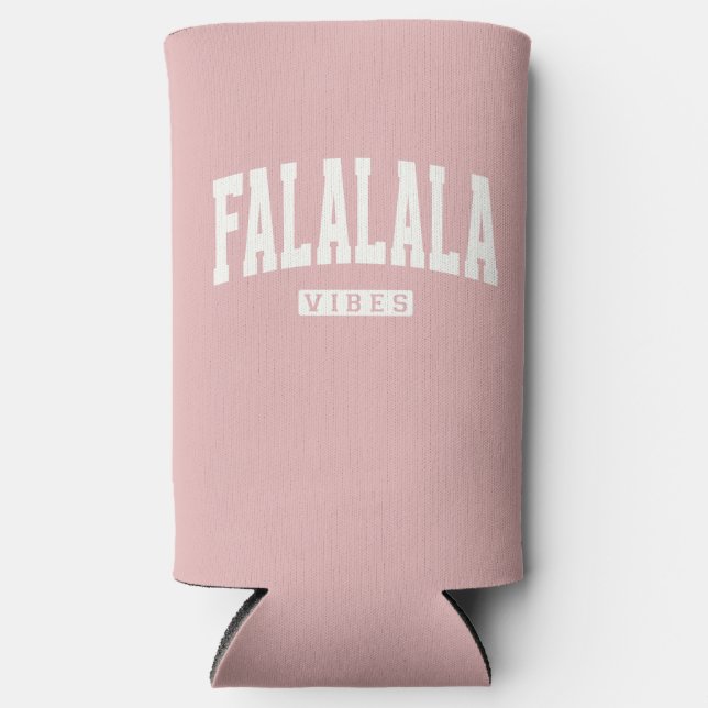 FALALALA VIBES Holiday Seltzer Can Cooler (Front)