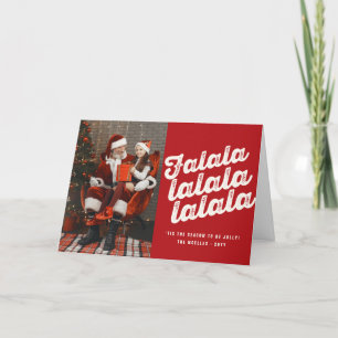 Falalalala Christmas Photo Holiday Greeting Card