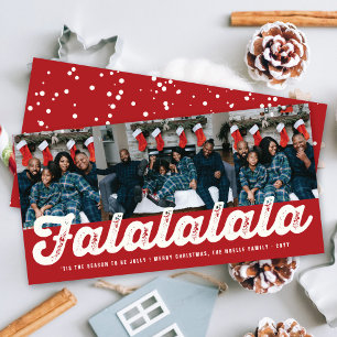 FaLaLaLaLa Jolly Christmas Fun Holiday Photo Card