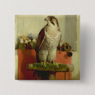 Falcon, 1837 2 inch square button