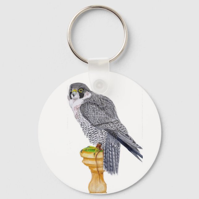 Falcon 5.7 cm Basic Button Key Ring (Front)