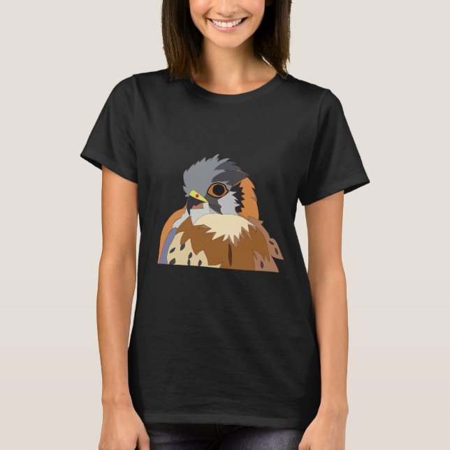 Falcon Bird Illustration T-Shirt (Front)