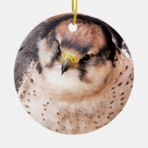 FALCON BIRD OF PREY CERAMIC ORNAMENT