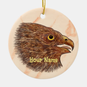 Falcon Ceramic Ornament