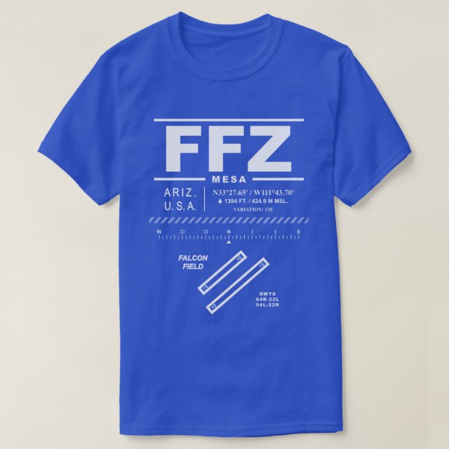Falcon Field Airport FFZ T-Shirt (Design Front)