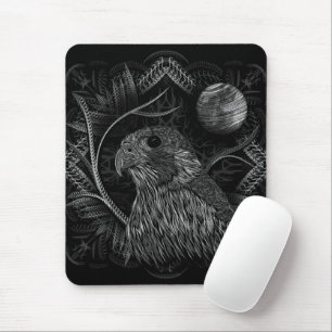 Falcon Full Moon Mouse Pad