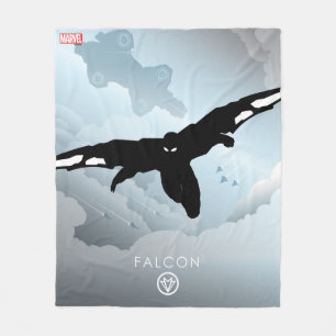 Falcon Heroic Silhouette Fleece Blanket