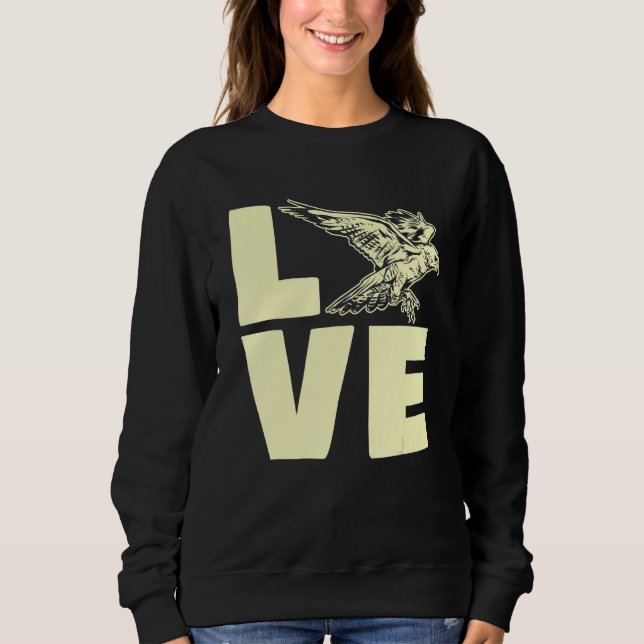 Falcon Lover Falconry Sweatshirt (Front)