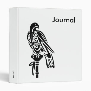 Falcon on Block Perch Binder