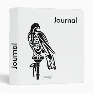 Falcon on Block Perch Binder