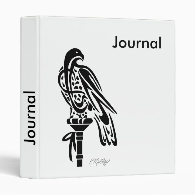 Falcon on Block Perch Binder (Front/Spine)