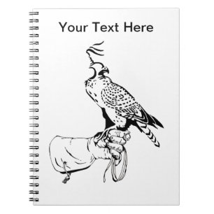 Falcon on Glove Notebook