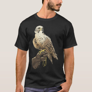 Falcon Perch On Trainer Gloves Falconry Falconer T-Shirt