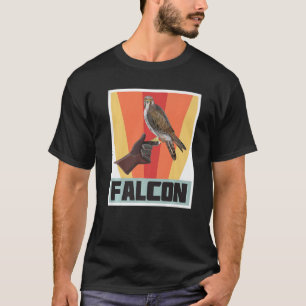 Falcon Retro Vintage Falconry with Hawk and Eagle  T-Shirt