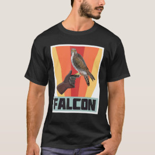 Falcon Retro Vintage Falconry With Hawk And Eagle T-Shirt
