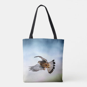 Falcon Soaring in the Sky Tote Bag