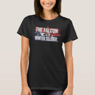 Falcon & Winter Soldier Red and Blue Graphic T-Shirt