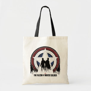 Falcon & Winter Soldier Shield Silhouettes Tote Bag
